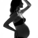 Séance photo femme enceinte noir et blanc Landes