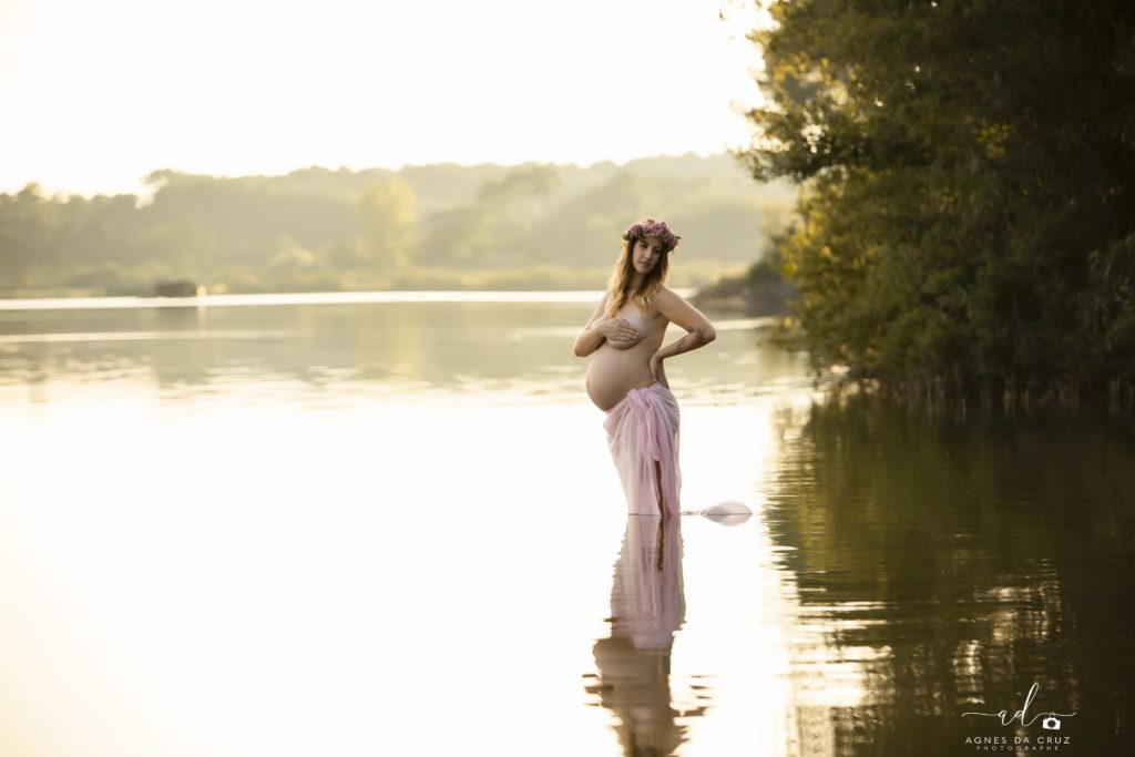 Séance photo grossesse boheme Landes