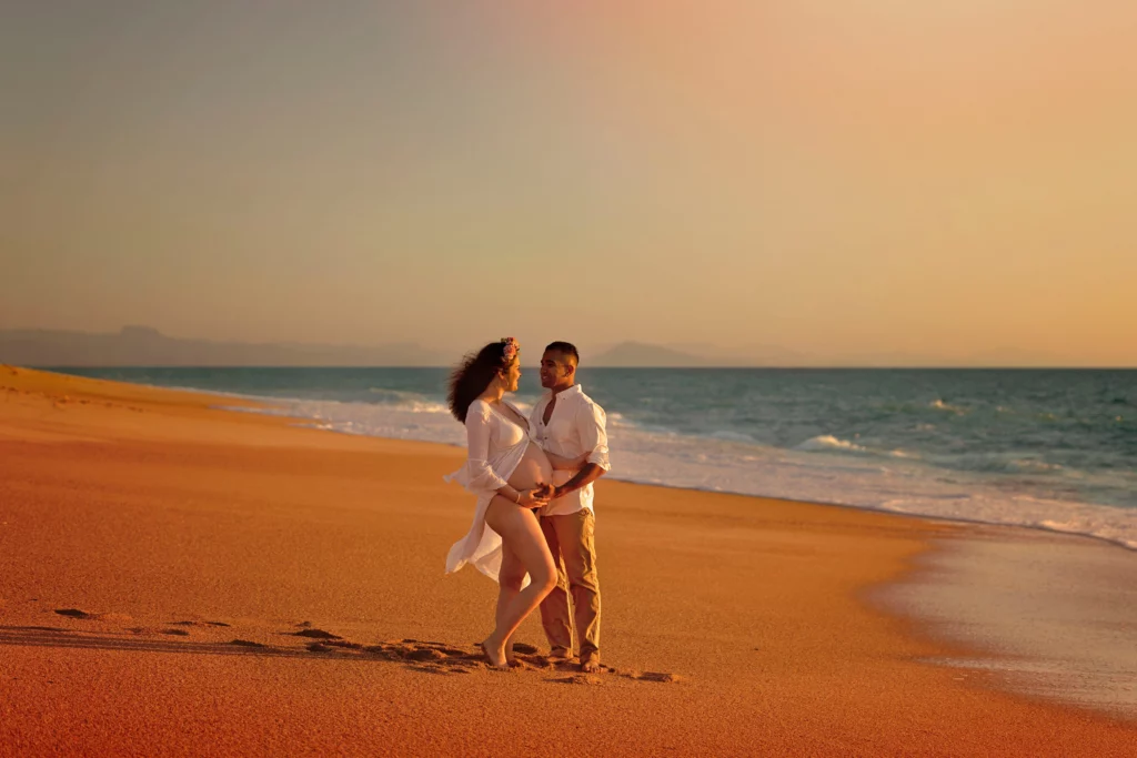 PHOTOGRAPHE GROSSESSE LANDES PLAGE
