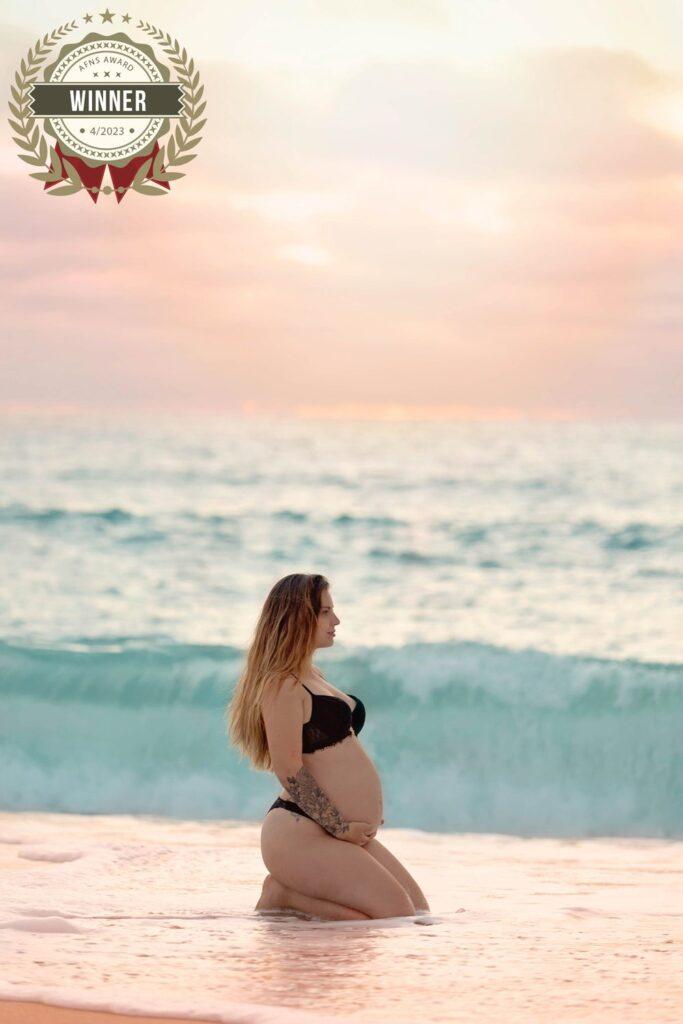 grossesse a la plage Landes