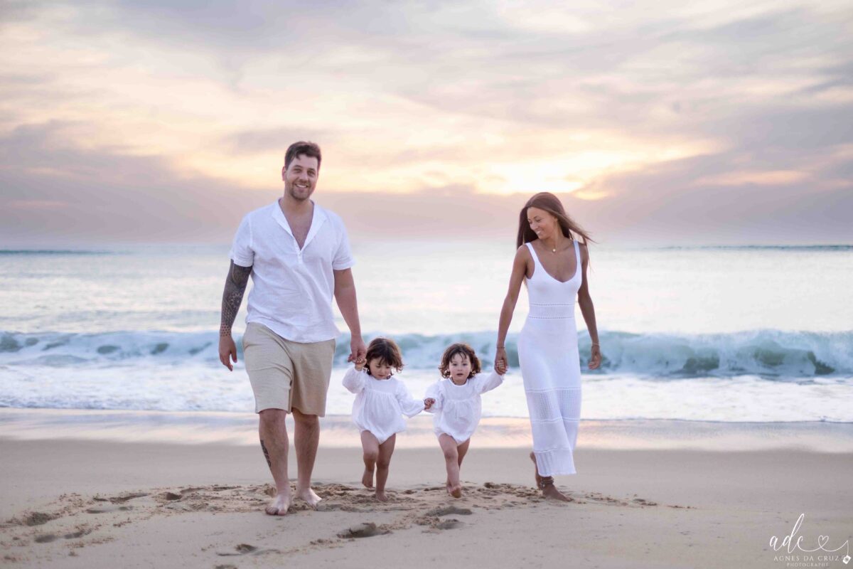 Photographe en bord de mer dans les Landes – portraits au coucher de soleil
