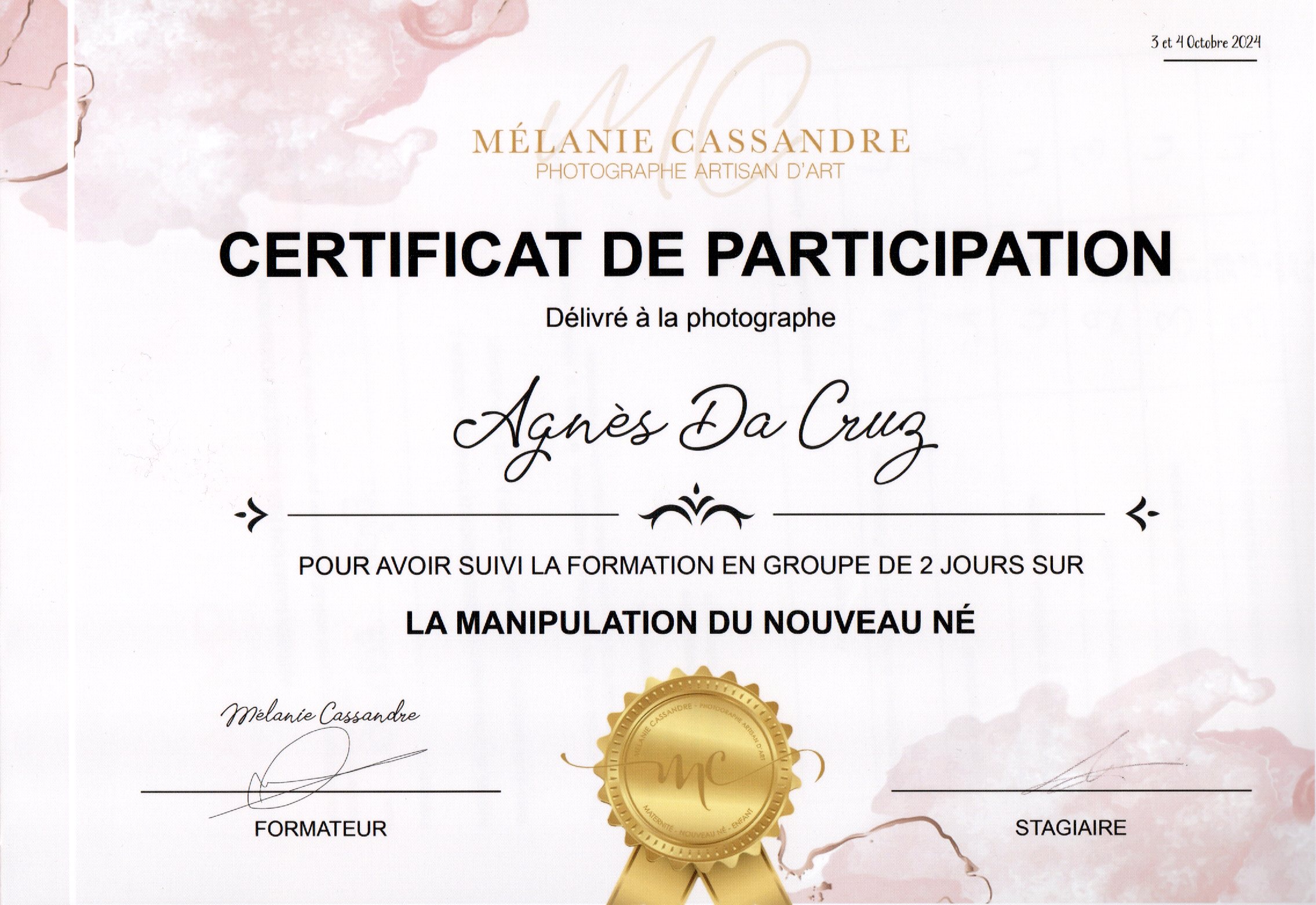 photographe formé bébé landes